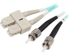 Coboc CY-OM3-ST/SC-5 16.4 ft. 10Gb Aqua Multimode 50/125 Duplex LSZH Fiber Patch Cable ST - SC,M-M Coboc CY-OM3-ST/SC-5 16.4 ft. 10Gb Aqua Multimode 50/125 Duplex LSZH Fiber Patch Cable ST - SC,M-M