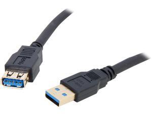 Coboc CY-U3-AAMF-1.5-BK 1.5ft SuperSpeed 5Gbps USB 3.0 A Male to A Female Extension Cable,Gold Plated,Black,M-F Coboc CY-U3-AAMF-1.5-BK 1.5ft SuperSpeed 5Gbps USB 3.0 A Male to A Female Extension Cable,Gold Plated,Black,M-F