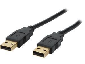 Coboc CL-U2-AAMM-1.5-BK 1.5ft High Speed USB 2.0 A Male to A Male Cable,Gold Plated,Black Coboc CL-U2-AAMM-1.5-BK 1.5ft High Speed USB 2.0 A Male to A Male Cable,Gold Plated,Black