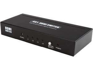 Coboc HA-HMSW-4X1 4 Port 4 in 1 out Certified HDMI V1.4 Amplified Switch switcher w/ 3D HDCP 1080P Support,with IR Remote