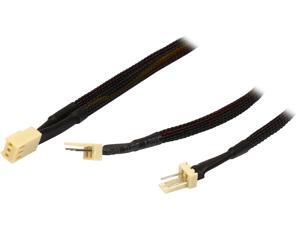 Coboc TX3SPL2-12 1 ft. Sleeved 12 inch 1 to Two(2) x 3-pin TX3 Fan Power Splitter Cable Coboc TX3SPL2-12 1 ft. Sleeved 12 inch 1 to Two(2) x 3-pin TX3 Fan Power Splitter Cable