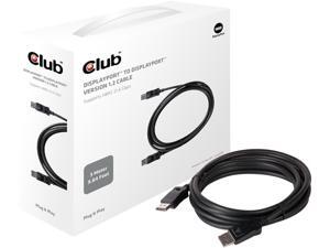 Club3D CAC-1064 9.84 ft. Black Connector 1 DisplayPort 1.2 Connector 2 DisplayPort 1.2 DISPLAYPORT 1.2 TO DP 1.2, 21.6GB Male to Male Club3D CAC-1064 9.84 ft. Black Connector 1 DisplayPort 1.2 Connector 2 DisplayPort 1.2 DISPLAYPORT 1.2 TO DP 1.2, 21.6GB Male to Male