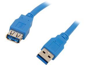 Rosewill CY-U3-AAMF-3-BL Blue USB 3.0 A Male to A Female Extension Cable Rosewill CY-U3-AAMF-3-BL Blue USB 3.0 A Male to A Female Extension Cable
