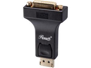 Rosewill CL-AD-DP2DVI-BK Compact Design DisplayPort to DVI-I Passive Adapter Converter, Gold Plated, Black -Latching DP to DVI-I - 1920 x 1200 Resolution Rosewill CL-AD-DP2DVI-BK Compact Design DisplayPort to DVI-I Passive Adapter Converter, Gold Plated, Black -Latching DP to DVI-I - 1920 x 1200 Resolution