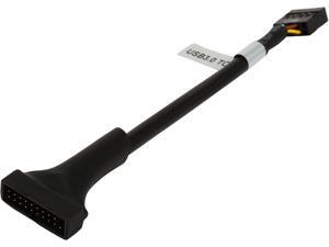 Rosewill U319FU29M-6 6.1 in. USB 2.0 9Pin Motherboard Female header to USB 3.0 20pin Male Adapter Cable,F/M Female to Male