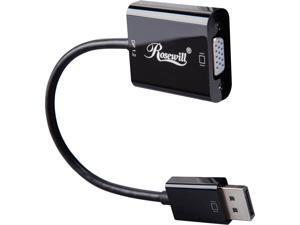 Rosewill DP122VGA-6-BK DisplayPort 1.2 to VGA Adapter Rosewill DP122VGA-6-BK DisplayPort 1.2 to VGA Adapter