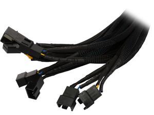 Rosewill LP45TX4-18 18" 4-pin Molex LP4 to Five(5) x 4-pin TX4 PWM Fan Power Splitter Adapter Converter Cable with one TX4 Female for RPM Feedback Rosewill LP45TX4-18 18" 4-pin Molex LP4 to Five(5) x 4-pin TX4 PWM Fan Power Splitter Adapter Converter Cable with one TX4 Female for RPM Feedback