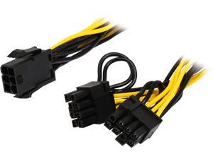 Rosewill PCIE6SPL28P-6 6.1 in. 6-pin PCIe to Two(2) x PCIe 8 (6+2) pin PCI Express Video Card 'Y' Splitter Power Adapter Converter Rosewill PCIE6SPL28P-6 6.1 in. 6-pin PCIe to Two(2) x PCIe 8 (6+2) pin PCI Express Video Card 'Y' Splitter Power Adapter Converter
