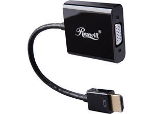 Rosewill CL-AD-HD2VGA-6-BK HDMI to VGA Video Active Adapter Converter Rosewill CL-AD-HD2VGA-6-BK HDMI to VGA Video Active Adapter Converter