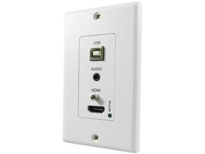 Comprehensive CHE-HDBTWP120K Pro AV/IT HDBaseT 4K Single Gang HDMI, USB 2.0 and Audio Wall Plate Extender Kit up to 230ft Comprehensive CHE-HDBTWP120K Pro AV/IT HDBaseT 4K Single Gang HDMI, USB 2.0 and Audio Wall Plate Extender Kit up to 230ft