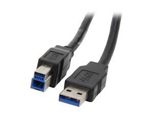 Kaybles USB3-AB-3 USB 3.0 Cable A Male to B Male, 3ft USB 3 Type B Cord Compatible with Docking Station, External Hard Drivers, Scanner, Printer and More (Black)
