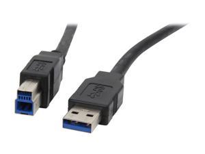 Kaybles USB3-AB-6 USB 3.0 Cable A Male to B Male, 6ft USB 3 Type B Cord Compatible with Docking Station, External Hard Drivers, Scanner, Printer and More (Black)