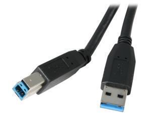 Kaybles USB3-AB-10FT 10 ft. Black USB 3.0 A Male to B Male Cable in Black Color 10 feet - OEM Kaybles USB3-AB-10FT 10 ft. Black USB 3.0 A Male to B Male Cable in Black Color 10 feet - OEM