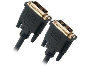 Omni Gear DVI-6 Black 6 ft. DVI-D Dual-Link(24+1) Male to Male 28AWG Cable w/ Ferrite Cores, Gold Plated