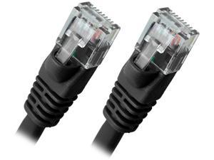 Omni Gear C5-10-BK 10 ft. Cat5E UTP Ethernet Network Booted Cable - Black
