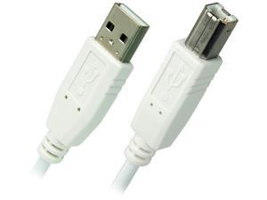 Omni Gear USB-6-ABW White USB 2.0 A Male to B Male Cable