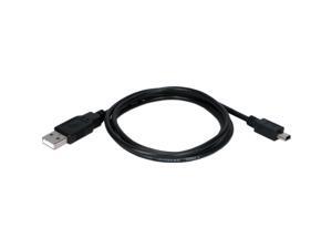 QVS USB 2.0 Type A Male to Mini B Male Sync and Charger Cable QVS USB 2.0 Type A Male to Mini B Male Sync and Charger Cable