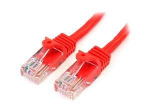 StarTech.com 6 ft Red Cat5e Snagless UTP Patch Cable StarTech.com 6 ft Red Cat5e Snagless UTP Patch Cable