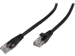 VCOM VC511-10BK 10 ft. Cat 5E Black Molded Patch Cable