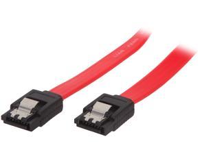 VCOM VC-SATA24 2 ft. SATA II Red Cable with Locking Latch