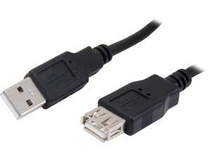 VCOM VC-SB/AF15 Black USB 2.0 Type A Male to Female Extension Black Cable