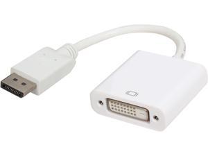 VCOM VC-DP/DVIS 6" DisplayPort M to DVI Active Single Link F White Adapter