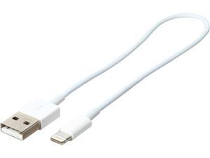 VisionTek 900779 White Lightning to USB White .25 Meter Cable