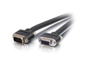 C2G 50237 Select VGA Video Extension Cable VGA Male to VGA Female, In-Wall CMG-Rated, Black (6 Feet, 1.82 Meters)