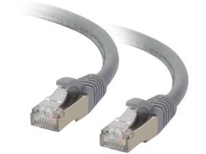 C2G 00776 Cat6 Cable - Snagless Shielded Ethernet Network Patch Cable, Gray (3 Feet, 0.91 Meters)