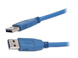 Nippon Labs USB3-6MM 6 ft. Blue USB 3.0 A Male to A Male 6ft Cable 6 feet Nippon Labs USB3-6MM 6 ft. Blue USB 3.0 A Male to A Male 6ft Cable 6 feet
