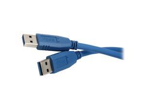 Nippon Labs USB3-10MM 10ft. Blue USB 3.0 A Male to A Male Cable Gold Plated Connectors