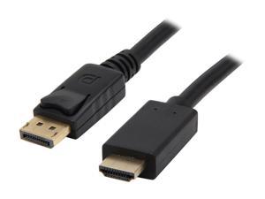 Nippon Labs DP-HDMI-10 10 ft. DisplayPort to HDMI Converter Cable Supporting VR / 3D / 4K, Black - DP to HDMI Adapter - (M/M)