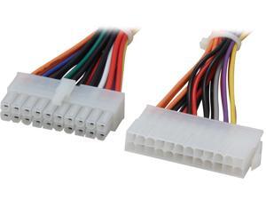 Nippon Labs POW-10206 6" 20 Pin Female to 24 Pin Male ATX Power Extension cable - OEM Nippon Labs POW-10206 6" 20 Pin Female to 24 Pin Male ATX Power Extension cable - OEM