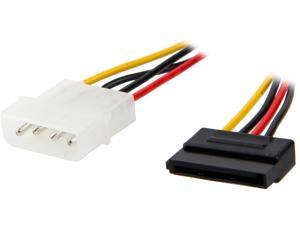 Nippon Labs SATA-15PF4-4PM-2 2 ft. Molex 4 Pin Male to SATA II 15 Pin Female Power Adapter Cable - OEM