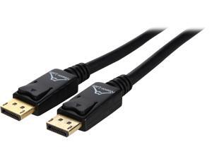 Nippon Labs DP-3-BR2 3 ft. DP DisplayPort 1.2 HBR2 Male to Male 28AWG Cable with Gold Plated Connectors, Black Nippon Labs DP-3-BR2 3 ft. DP DisplayPort 1.2 HBR2 Male to Male 28AWG Cable with Gold Plated Connectors, Black