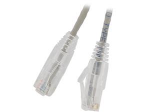 Nippon Labs 28 AWG Snagless Ultra Slim Cat6 Ethernet Patch Cable - Network Internet Cord - RJ45, Stranded, 550Mhz, UTP, - 2ft, Gray Nippon Labs 28 AWG Snagless Ultra Slim Cat6 Ethernet Patch Cable - Network Internet Cord - RJ45, Stranded, 550Mhz, UTP, - 2ft, Gray