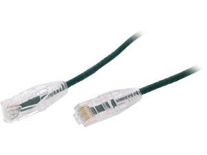Nippon Labs 28 AWG Snagless Ultra Slim Cat6 Ethernet Patch Cable - Network Internet Cord - RJ45, Stranded, 550Mhz, UTP, - 15ft, Green Nippon Labs 28 AWG Snagless Ultra Slim Cat6 Ethernet Patch Cable - Network Internet Cord - RJ45, Stranded, 550Mhz, UTP, - 15ft, Green