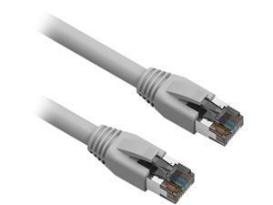 Nippon Labs Cat 8 Ethernet Cable 15 ft. Gray - 2GHz, 40G, 24AWG, S/FTP - Shielded Latest 40Gbps 2000Mhz SFTP Patch Cord, Heavy Duty High Speed Cat8 LAN Network RJ45 Cable - in Wall, Outdoor for Router Nippon Labs Cat 8 Ethernet Cable 15 ft. Gray - 2GHz, 40G, 24AWG, S/FTP - Shielded Latest 40Gbps 2000Mhz SFTP Patch Cord, Heavy Duty High Speed Cat8 LAN Network RJ45 Cable - in Wall, Outdoor for Router