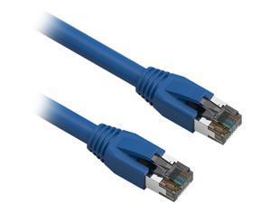 Nippon Labs Cat8 RJ45 10FT Ethernet Patch Internet Network LAN Cable, Indoor/Outdoor, 24AWG, Shielded Latest 40Gbps 2000Mhz, Weatherproof S/FTP for Router, PS4, PS5, Xbox, PoE, Switch, Modem (Blue)