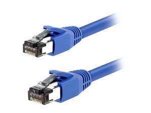 Nippon Labs Cat 8 Ethernet Cable 10 ft. Blue - 2GHz, 40G, 24AWG, S/FTP - Shielded Latest 40Gbps 2000Mhz SFTP Patch Cord, Heavy Duty High Speed Cat8 LAN Network RJ45 Cable Nippon Labs Cat 8 Ethernet Cable 10 ft. Blue - 2GHz, 40G, 24AWG, S/FTP - Shielded Latest 40Gbps 2000Mhz SFTP Patch Cord, Heavy Duty High Speed Cat8 LAN Network RJ45 Cable