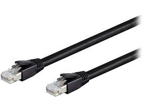 Nippon Labs Cat 8 Ethernet Cable 15 ft. Black - 2GHz, 40G, 24AWG, S/FTP - Shielded Latest 40Gbps 2000Mhz SFTP Patch Cord, Heavy Duty High Speed Cat8 LAN Network RJ45 Cable