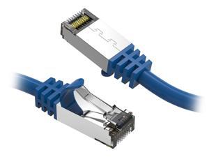 Cat 7 Ethernet Patch Cable/s -10 FT (2 Pack) 10G Double Shielded S/FTP