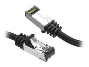 Nippon Labs 60CAT8-5-26BK Cat8 Ethernet Cable 5 feet Slim Series - Black | 2GHz, 40G, S/FTP - Shielded 40Gbps 2000Mhz SFTP Patch Cord,Cat8 RJ45 Cable - in Wall, Outdoor for Router, Modem, etc. Nippon Labs 60CAT8-5-26BK Cat8 Ethernet Cable 5 feet Slim Series - Black | 2GHz, 40G, S/FTP - Shielded 40Gbps 2000Mhz SFTP Patch Cord,Cat8 RJ45 Cable - in Wall, Outdoor for Router, Modem, etc.