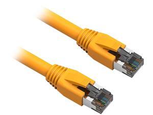Nippon Labs 60CAT8-10-24YW 10 ft. Cat 8 Yellow 2GHz, 40G, 24AWG, S/FTP - Shielded Latest 40Gbps 2000Mhz SFTP Patch Cord, Heavy Duty High Speed Cat 8 LAN Network RJ45 Cable Nippon Labs 60CAT8-10-24YW 10 ft. Cat 8 Yellow 2GHz, 40G, 24AWG, S/FTP - Shielded Latest 40Gbps 2000Mhz SFTP Patch Cord, Heavy Duty High Speed Cat 8 LAN Network RJ45 Cable