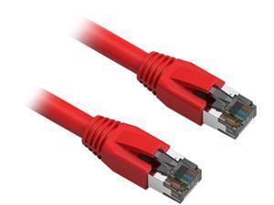 Nippon Labs 60CAT8-10-24RD 10 ft. Cat 8 Red 2GHz, 40G, 24AWG, S/FTP - Shielded Latest 40Gbps 2000Mhz SFTP Patch Cord, Heavy Duty High Speed Cat 8 LAN Network RJ45 Cable Nippon Labs 60CAT8-10-24RD 10 ft. Cat 8 Red 2GHz, 40G, 24AWG, S/FTP - Shielded Latest 40Gbps 2000Mhz SFTP Patch Cord, Heavy Duty High Speed Cat 8 LAN Network RJ45 Cable