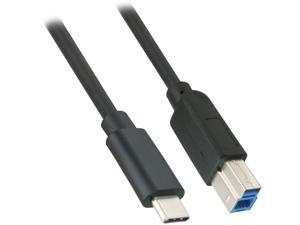 Nippon Labs 50USB3-CM-BM-6 6 ft. USB 3.0 (USB 3.1 Gen 1) USB-C Male to USB-B Male Cable - Black
