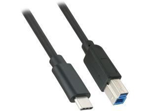 Nippon Labs 50USB3-CM-BM-3 USB 3.0 (USB 3.1 Gen 1) USB-C Male to USB-B Male Cable - Black