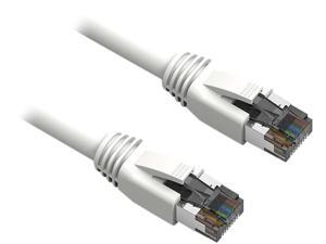 Nippon Labs Cat8 Ethernet Cable 5 feet, White - 2GHz, 40G, 24AWG, S/FTP - Shielded Latest 40Gbps 2000Mhz SFTP Patch Cord, Heavy Duty High Speed Cat 8 LAN Network RJ45 Cable Nippon Labs Cat8 Ethernet Cable 5 feet, White - 2GHz, 40G, 24AWG, S/FTP - Shielded Latest 40Gbps 2000Mhz SFTP Patch Cord, Heavy Duty High Speed Cat 8 LAN Network RJ45 Cable