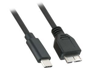 Nippon Labs 6 ft. USB 3.0 (USB 3.1 Gen 1) USB-C Male to Micro-USB B Male Cable, 50USB3-CM-MCB-6 - Black