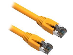 Nippon Labs 60CAT8-0.5-24YW Cat 8 Ethernet Cable 0.5 feet - Yellow | 2GHz, 40G, 24AWG, S/FTP - Shielded Latest 40Gbps 2000Mhz SFTP Patch Cord - in Wall, Outdoor for Router, Modem, Gaming etc. Nippon Labs 60CAT8-0.5-24YW Cat 8 Ethernet Cable 0.5 feet - Yellow | 2GHz, 40G, 24AWG, S/FTP - Shielded Latest 40Gbps 2000Mhz SFTP Patch Cord - in Wall, Outdoor for Router, Modem, Gaming etc.